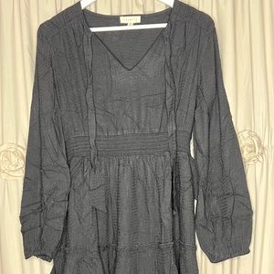 Black Boho Tiered Dress NWOT